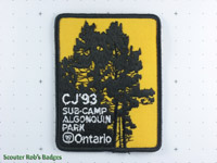CJ'93 8th Canadian Jamboree Sub-Camp Algonquin [CJ JAMB 08-3a]